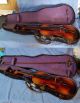 Antique Antonius Stradivarius Childs Violin 3/4 Inlaid Signed Made In Germany String photo 3