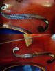 Antique Antonius Stradivarius Childs Violin 3/4 Inlaid Signed Made In Germany String photo 6