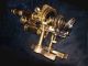 Massive C1900 Double Pillar Brass Natchet Paris Microscope W/micro Ruled Slide Microscopes & Lab Equipment photo 3