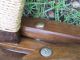 Mid Century Modern Vtg Hans Wegner? Woven Rope Wood Handles Folding Comfy Chair Mid-Century Modernism photo 8