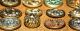 Antique Victorian Paris Back Metal Picture Buttons Buttons photo 2