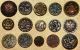 Antique Victorian Paris Back Metal Picture Buttons Buttons photo 3