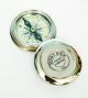 [poem Compass Antique Style Solid Brass 1885 Poem Compass Brass Compass Marine Compasses photo 1