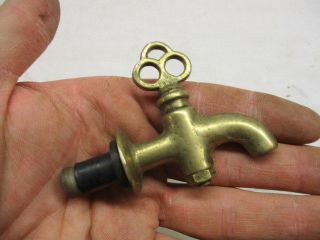 Vintage Brass Tap Hot Water Urn Tank Samovar Hardware 1900 ' S Antique Old photo