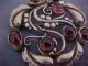 Georg Jensen Sterling Denmark Flower Brooch 159 Garnets Arts Crafts Silver 925s Other Antique Sterling Silver photo 1