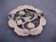 Georg Jensen Sterling Denmark Flower Brooch 159 Garnets Arts Crafts Silver 925s Other Antique Sterling Silver photo 3