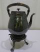 Antique Vintage Silver/silverplate Tilt Coffee Tea Pot With Footed Burner/warmer Tea/Coffee Pots & Sets photo 7