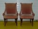 Pair Vintage Hollywood Regency Lounge Club Parlor Chairs Mid Century Art Deco 1900-1950 photo 1