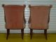 Pair Vintage Hollywood Regency Lounge Club Parlor Chairs Mid Century Art Deco 1900-1950 photo 5