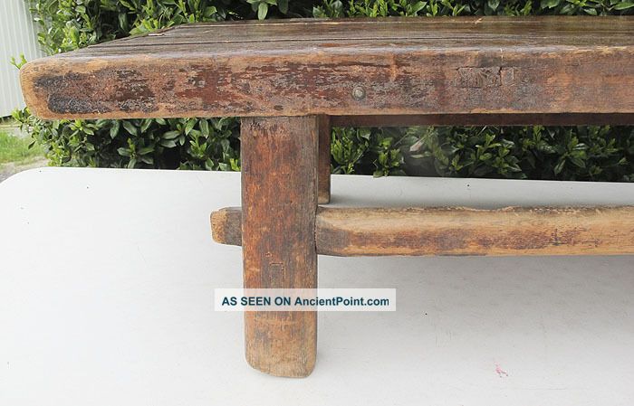 Shaanxi Chinese Vernacular Country Furniture Farm Work Table Bench Bed Nr Yqz Tables photo