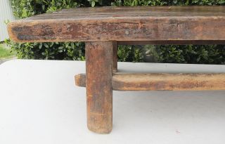 Shaanxi Chinese Vernacular Country Furniture Farm Work Table Bench Bed Nr Yqz photo
