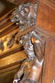 Antique French Renessance Period Bookcase Carved Figures,  Rare 19 C. 1800-1899 photo 3