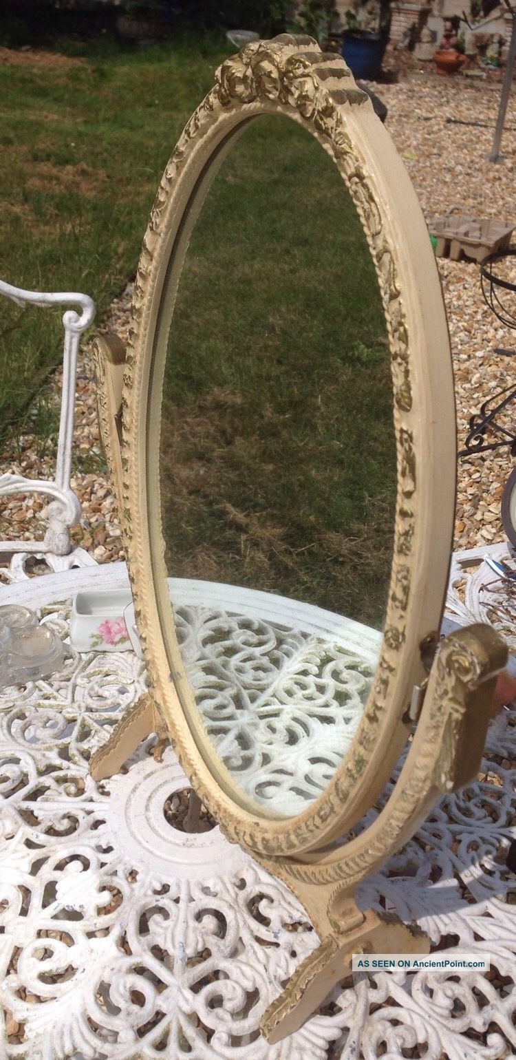 Pretty French Vintage Chic Louis Style Vintage Dressing Table Mirror 20th Century photo