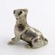 Antique Miniature Continental Silver Figure Of A Lioness,  Marked 800 Miniatures photo 2