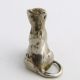 Antique Miniature Continental Silver Figure Of A Lioness,  Marked 800 Miniatures photo 3
