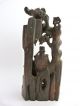 Chinese Carved Bamboo Figural Group,  Three Immortals In A Shrine Other Antique Chinese Statues photo 1