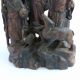 Chinese Carved Bamboo Figural Group,  Three Immortals In A Shrine Other Antique Chinese Statues photo 4