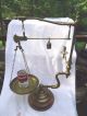 Antique Balance Scale,  Candle Holder,  Brass,  Goose Neck,  Pharmaseutical,  Gold &silver Scales photo 11