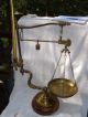 Antique Balance Scale,  Candle Holder,  Brass,  Goose Neck,  Pharmaseutical,  Gold &silver Scales photo 1