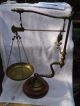 Antique Balance Scale,  Candle Holder,  Brass,  Goose Neck,  Pharmaseutical,  Gold &silver Scales photo 5