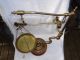 Antique Balance Scale,  Candle Holder,  Brass,  Goose Neck,  Pharmaseutical,  Gold &silver Scales photo 8