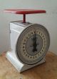 Vintage 1940 Hanson Bros Model 2000 Red Top Kitchen Utility Scale Chicago Usa Scales photo 1