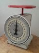 Vintage 1940 Hanson Bros Model 2000 Red Top Kitchen Utility Scale Chicago Usa Scales photo 4