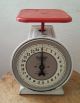 Vintage 1940 Hanson Bros Model 2000 Red Top Kitchen Utility Scale Chicago Usa Scales photo 6