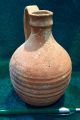 Ancient Roman Terracotta Pitcher/jug With Linear Groove Design And Maker ' S Mark Holy Land photo 10