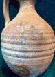Ancient Roman Terracotta Pitcher/jug With Linear Groove Design And Maker ' S Mark Holy Land photo 7