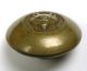 Antique Brass Sporting Button Domed Fox Head Design - 13/16 