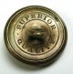 Antique Brass Sporting Button Domed Fox Head Design - 13/16 