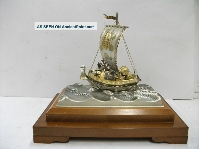 Silver960 The Japanese Treasure Ship.  42g/ 1.  48oz.  Takehiko ' S Work. Other Antique Sterling Silver photo