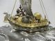 Silver960 The Japanese Treasure Ship.  42g/ 1.  48oz.  Takehiko ' S Work. Other Antique Sterling Silver photo 5