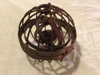 C.  1800s Gimballed Lamp From Whaling Ship - Rare - Nautical Antique - - photo