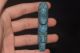 Old Chinese Neolithic Hongshan Chrysocolla Hand Carved Amulet Pendant Necklaces & Pendants photo 2