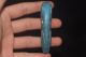 Old Chinese Neolithic Hongshan Chrysocolla Hand Carved Amulet Pendant Necklaces & Pendants photo 3