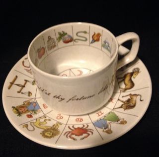 Zodiac Fortune Telling Teacup Int ' L Collectors Guild Fine China Made In Japan photo