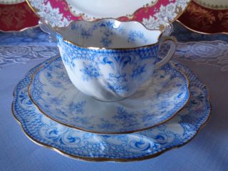 Antique English China Trio By (w.  A.  A. ) Adderley,  Pattern Exquisite Cond photo