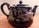 Antique Gibsons Asian - Themed Black Teapot,  Gold Filigree Pagoda,  Enamel Beading Teapots & Tea Sets photo 4