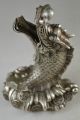China Collectible Decorate Water God Old Tibet Silver Fish Dragon Jump Statue Other Antique Chinese Statues photo 2