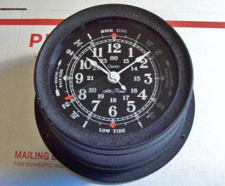 Vintage 1980 ' S Seth Thomas Sprite Ii Tide,  Time Nautical Clock,  Beauty photo