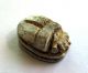 Circa.  1000 B.  C Ancient Egypt Steatite Scarab Beetle Amulet Seal Pendant Egyptian photo 1