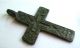 Circa.  1100 A.  D English Early Medieval Period Ae Bronze Crusades Cross Pendant British photo 1