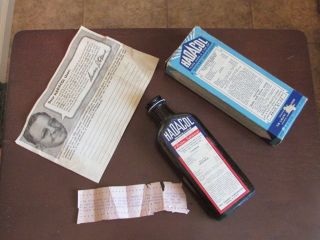 Vintage 1940s Hadacol Dietary Supplement Leblanc Usa Lafayette Tonic Medicine photo