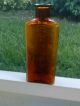 Lg.  19 Oz.  Boericke & Runyon Amber Antique Homeopathic Medicine Bottle Pharmacy Bottles & Jars photo 2