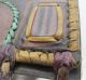Antique Diminutive African Decorative Leather Purse/shoulder Bag W/ Fringe Yqz Other African Antiques photo 5