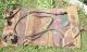 Huge Antique Ornate Pattern Leather African Saddle Bag W/straps Nr Yqz Other African Antiques photo 3