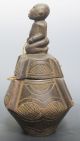 Antique African Tribe Baule Tribal Art Figural Wooden Vessle Sculpture Nr Yqz Sculptures & Statues photo 2