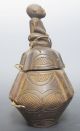 Antique African Tribe Baule Tribal Art Figural Wooden Vessle Sculpture Nr Yqz Sculptures & Statues photo 3